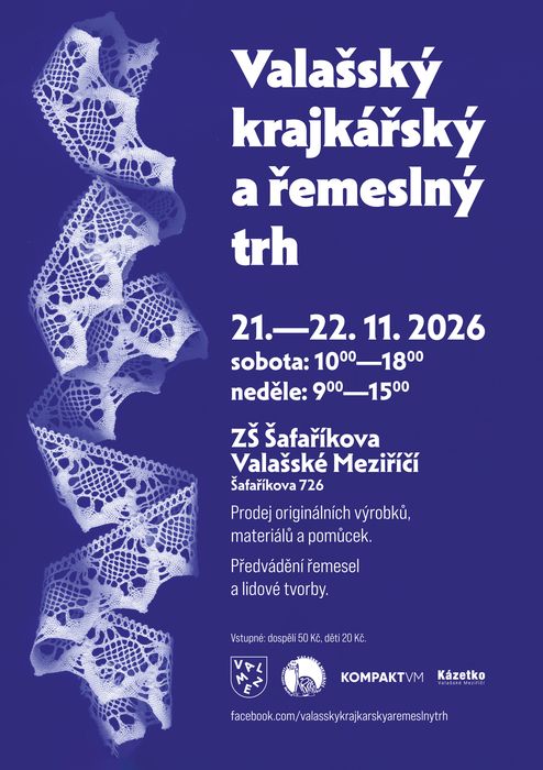 Plakát akce Valašský krajkářský a řemeslný trh